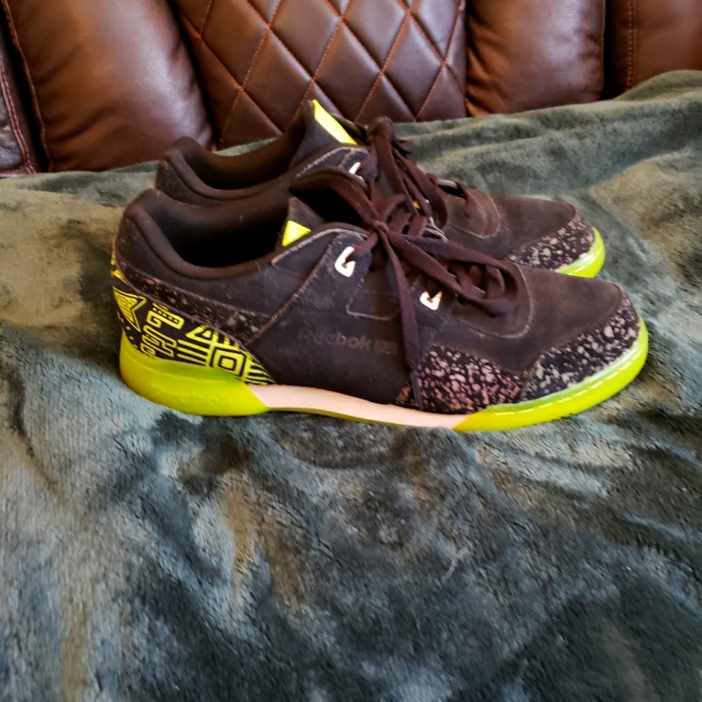 Reebok 10.5 Glow in the dark and irridescent.